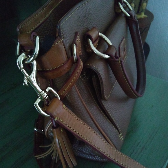 Dooney & Bourke Lucca Leather Tassel Satchel Double Handle  Dooney & Bourke satchel